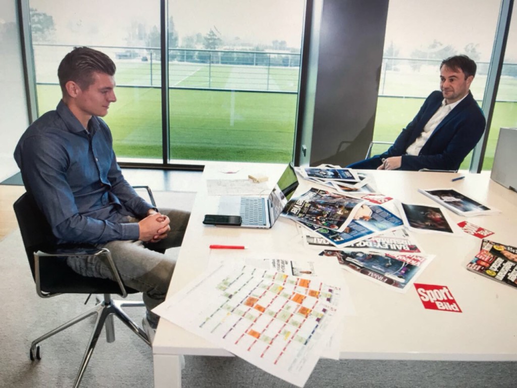 Face-Time: Krooas at Interview with Matthias Sammer, who is sitting in our office in Munich 